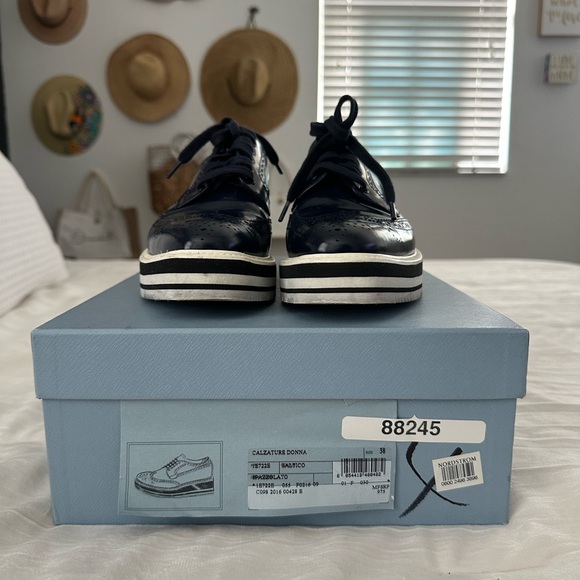 Prada Shoes - Prada Navy Blue Women's Shoes